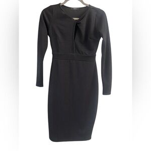 Elegant Black Long Sleeve Dress